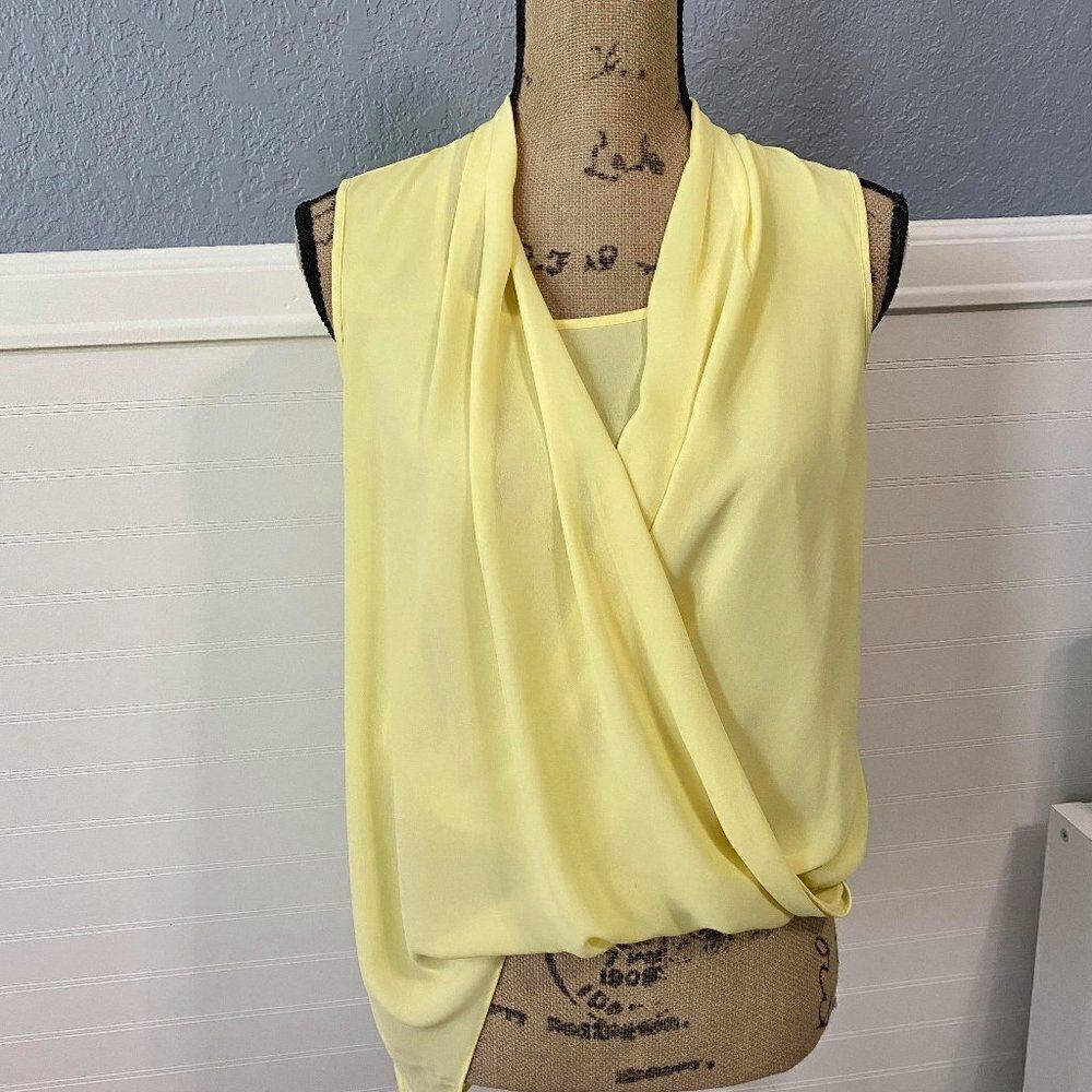 Alfani Petite Drape Open Asymmetric Blouse